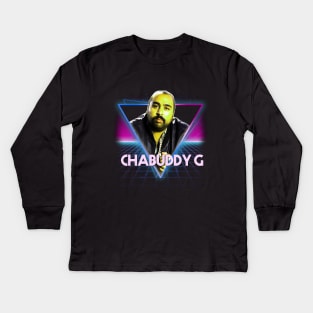 People Just Do Nothing Chabuddy G Retro 80s Neon Landscape Kids Long Sleeve T-Shirt